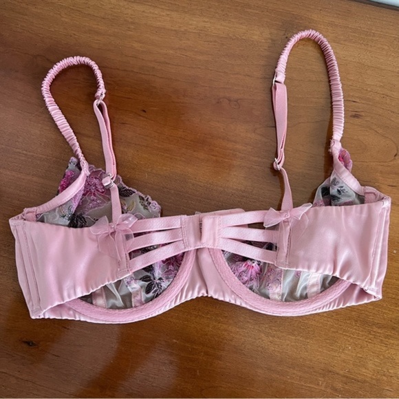 For Love & Lemons Floral Lace Embroidered Bra - Picture 7 of 8